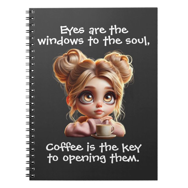 The Key Is Coffee Notebook (Front)
