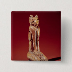 The Key Marco Cat, from Florida 15 Cm Square Badge