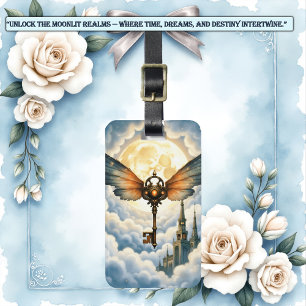 The Key of Eternity – Steampunk Wings Luggage Tag