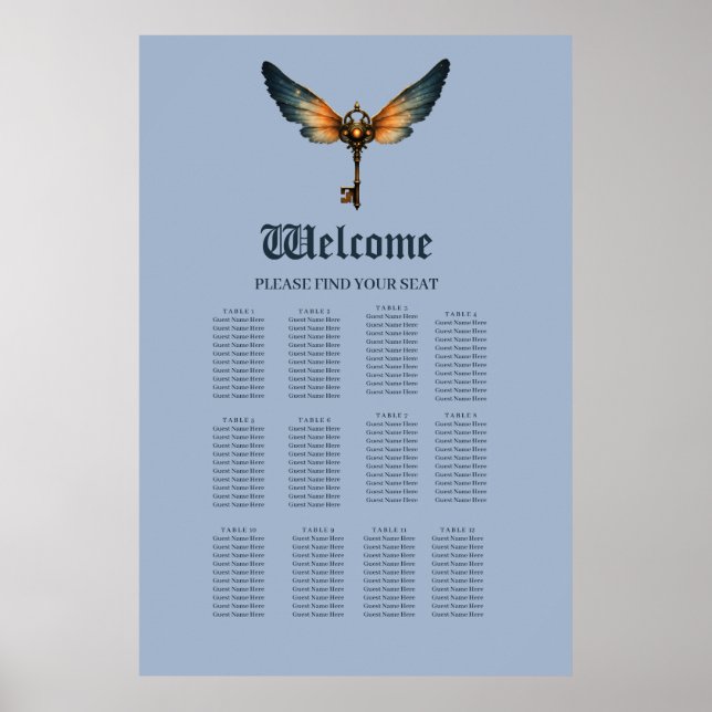 The Key of Eternity – Steampunk Wings Poster (Front)