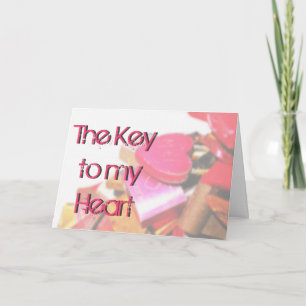 The Key to My Heart Valentine's Day Greeting Card