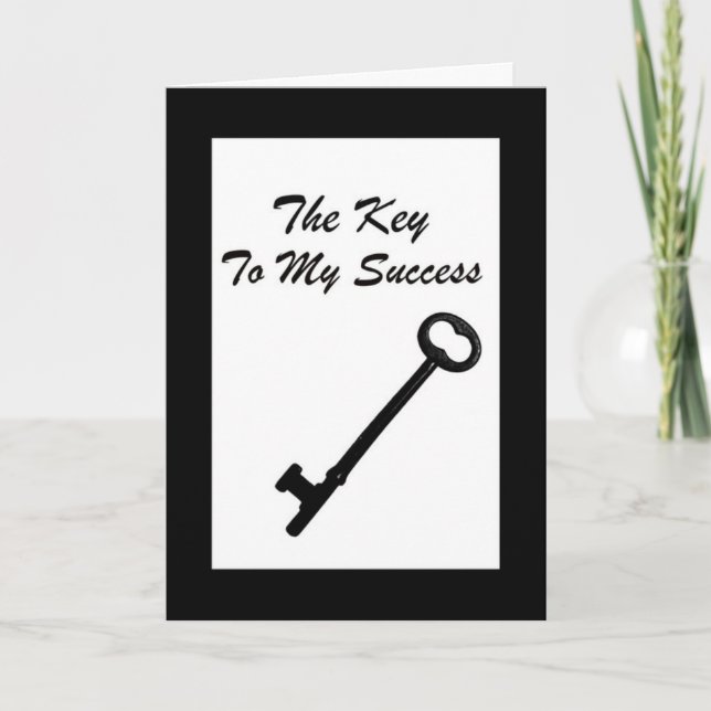"The Key To My Success" Employee Thank You (Front)