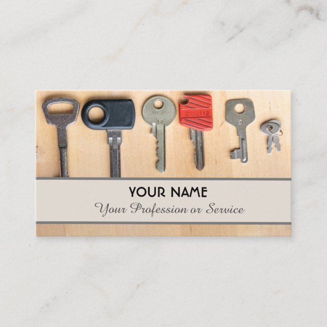 The key to your success - business card (Front)