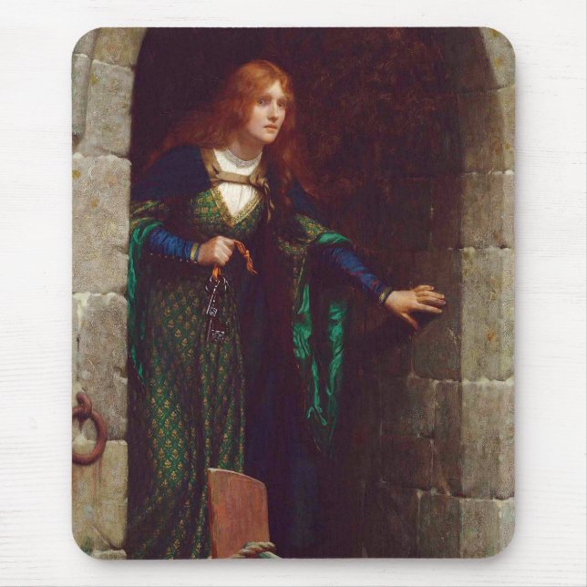 The Keys, c. 1909 by Edmund Blair Leighton Mouse Mat (Front)