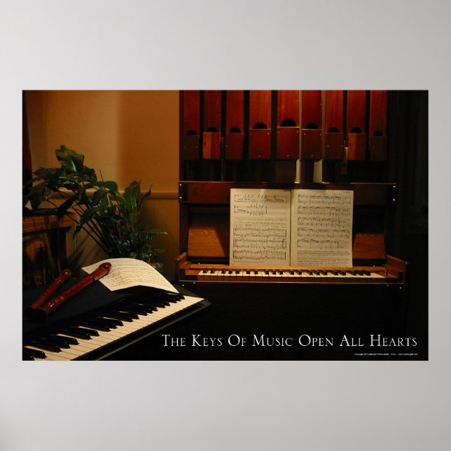 The Keys of Music Open All Hearts Poster (Front)