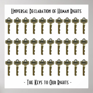 The Keys to Our Rights Poster