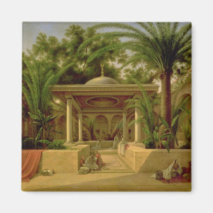 The Khabanija Fountain, Cairo, 1845 Magnet