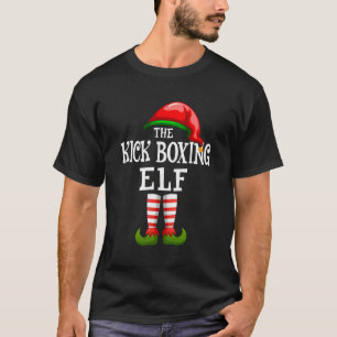 The Kick Boxing Elf Family Matching Xmas Group Gif T-Shirt