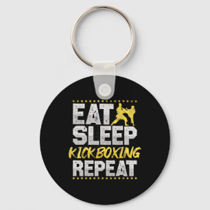 The Kickboxing Repeat Retro Martial Arts Men Kickb Key Ring