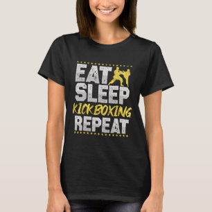 The Kickboxing Repeat Retro Martial Arts Men Kickb T-Shirt