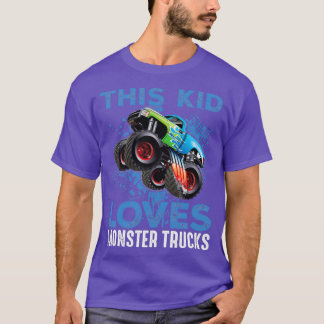 The Kid Loves Monster Trucks T-Shirt