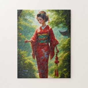 The Kimono's Walk Jigsaw Puzzle