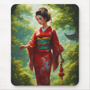 The Kimono's Walk Mouse Mat