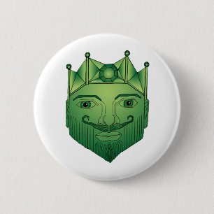 The King 6 Cm Round Badge