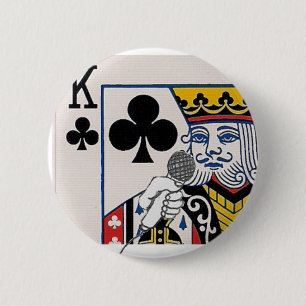 The King 6 Cm Round Badge
