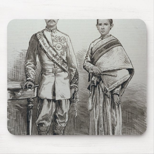 The King and Queen of Siam Mouse Mat (Front)