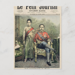 The King and Queen of Siam Postcard