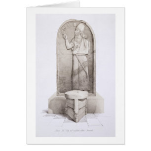 The King and Sacrificial Altar, Nimrud, plate 4 fr
