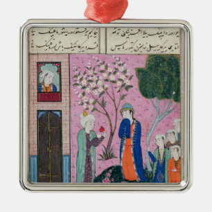 The king bids farewell metal tree decoration