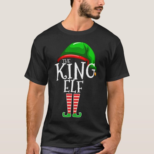 The King Elf Family Matching Christmas Gift T-Shirt (Front)