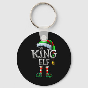 The King Elf Shirt Matching Family King Christmas  Key Ring
