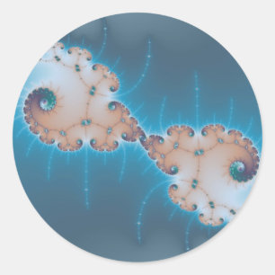 The King - Fractal Classic Round Sticker