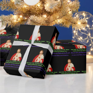 The king Has Come Black Wrapping Paper