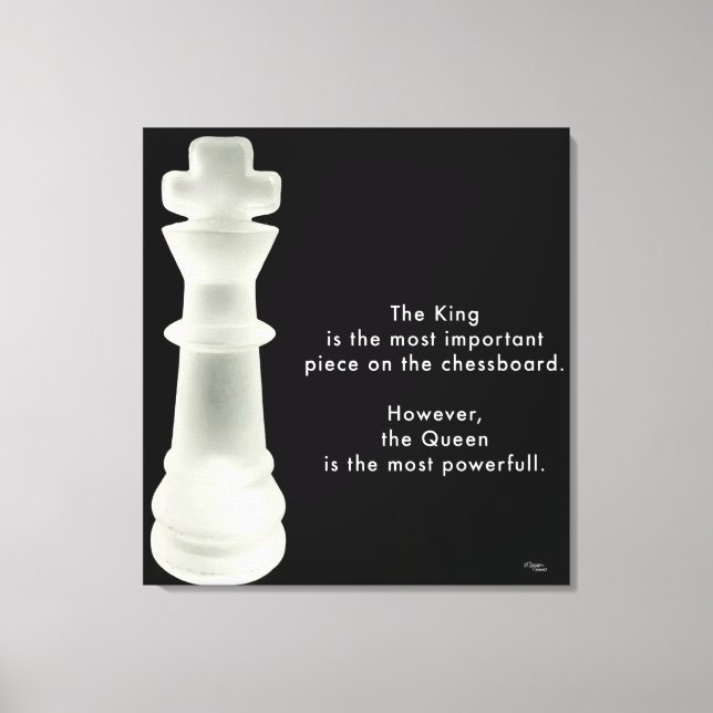 The King is... Canvas Print (Front)
