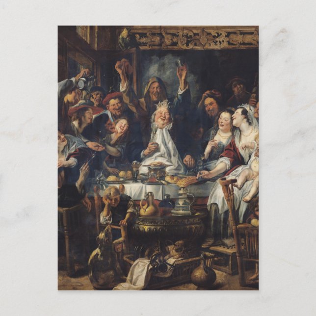 The King is Drinking Postcard (Front)