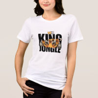 The king lion &cat design t-shirt