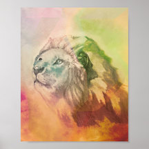 The King of Beasts Print