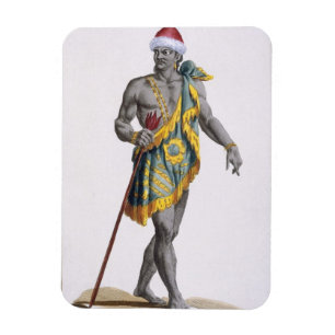 The King of Florida, 1780 (coloured engraving) Magnet