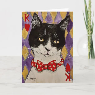 The King Of Hearts folded card