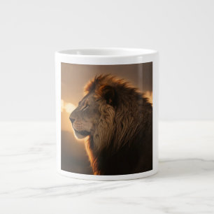 the King of Mugs: The Majestic Lion Jumbo Large Coffee Mug