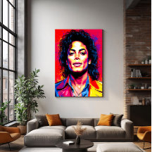 The King of Pop in Electric Colours