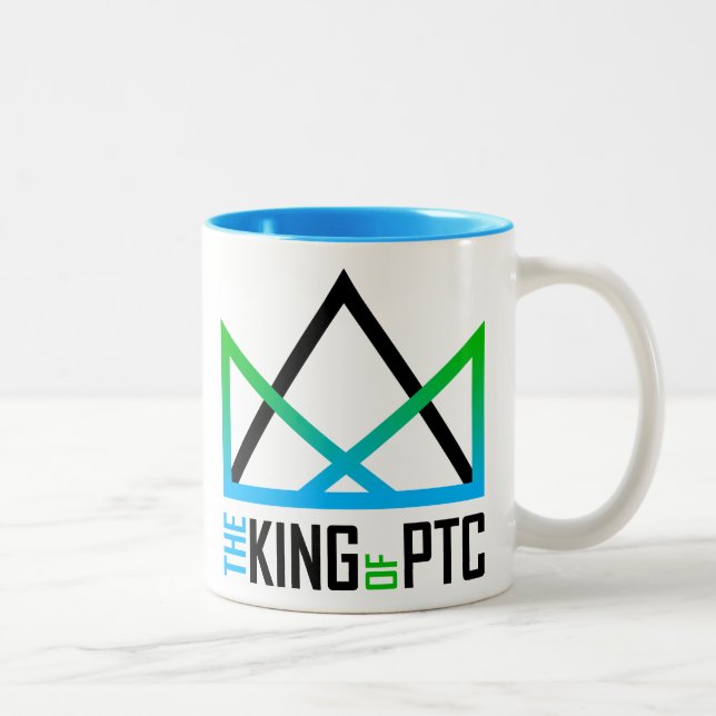 "The KING of PTC" Two-Tone Mug (Right)