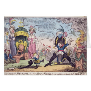 The King of Rome, 1814 - cartoon showing Napoleon