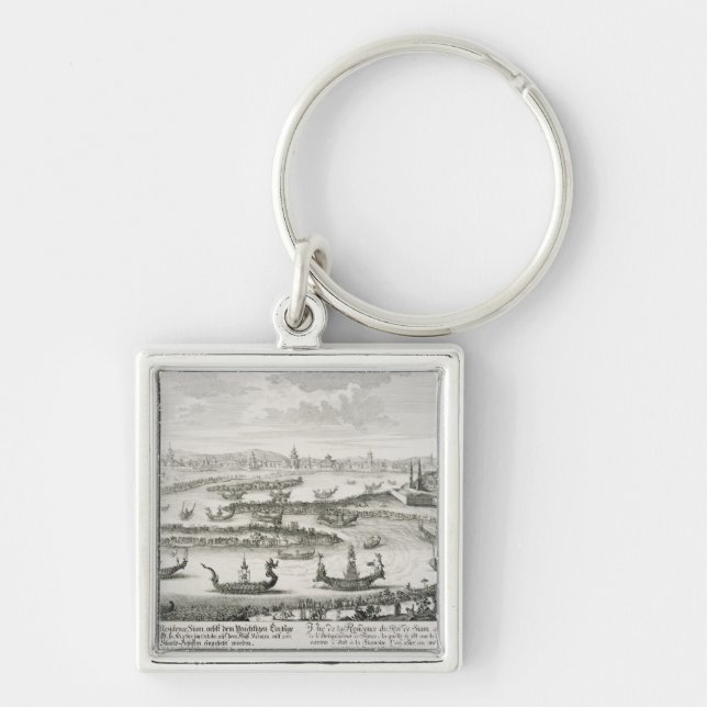 The King of Siam's Residence, from 'Entwurf einer Key Ring (Front)
