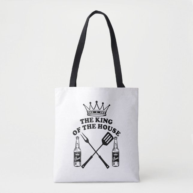 The King of the House Beer Tote Bag (Front)