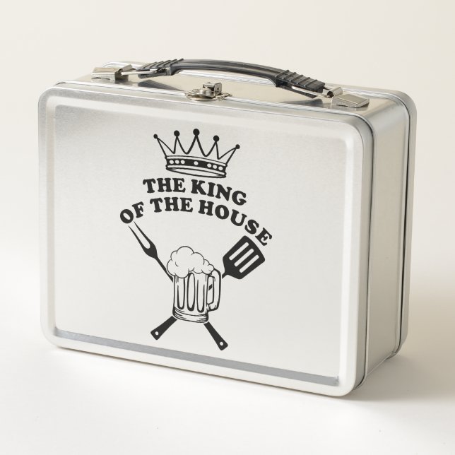 The King of the House Metal Lunch Box (Front)