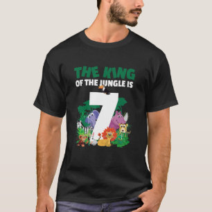The king of the jungle is 7 for a 7 year old birth T-Shirt