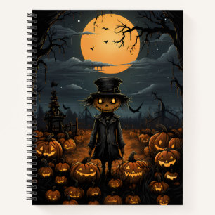 The King of the Pumpkins Halloween Notebook