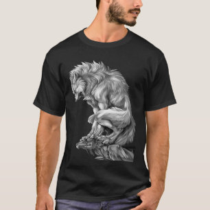 The King of The Werewolf Mediaeval Wolf Curse Mons T-Shirt