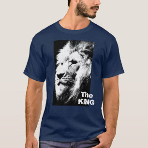 The King Pop Art Lion Head Template Modern Men's T-Shirt