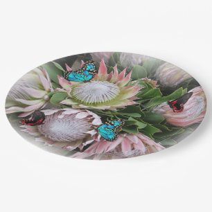 The King Protea Paper Plate