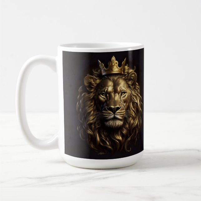 The King! The Not-So-Cowardly Lion of Oz Coffee Mug (Left)