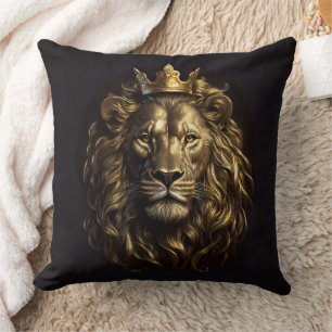 The King! The Not-So-Cowardly Lion of Oz Cushion