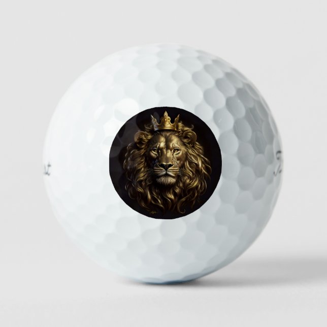 The King! The Not-So-Cowardly Lion of Oz Golf Balls (Front)