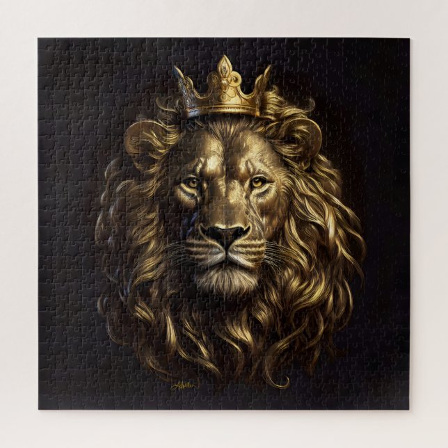 The King! The Not-So-Cowardly Lion of Oz Jigsaw Puzzle (Vertical)