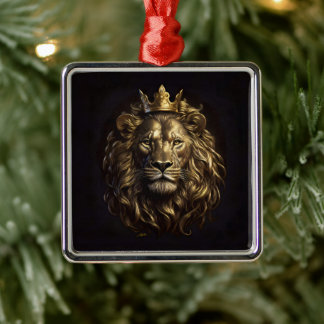 The King! The Not-So-Cowardly Lion of Oz Metal Tree Decoration
